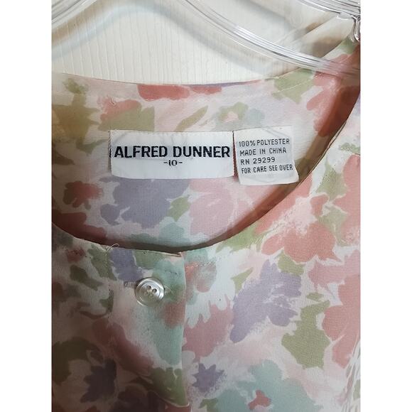 Alfred Dunner Watercolor Floral Blouse, Size 10 - Picture 3 of 4